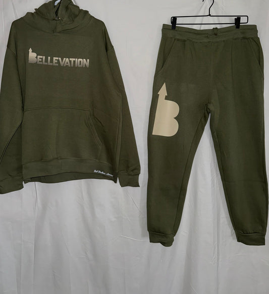 Olive Bellevation Fleece suit