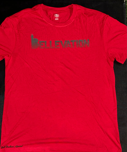 Red "Charcoal" Bellevation Tee
